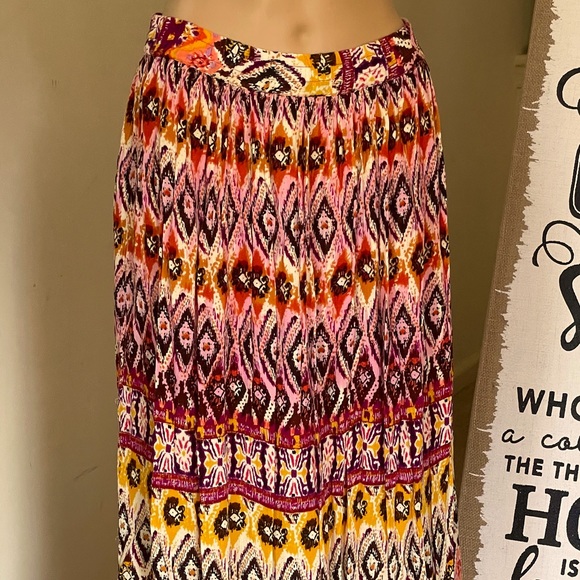 Bohemian Maxi Cotton Skirt Size: Small - Picture 1 of 5